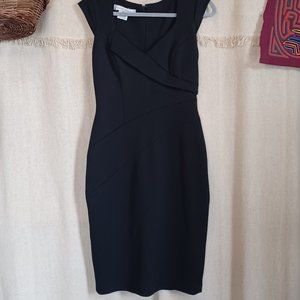 Little Black Bodycon Sheath Cap Sleeve Dress size 8